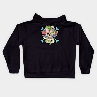 Skeleton with snake Kids Hoodie